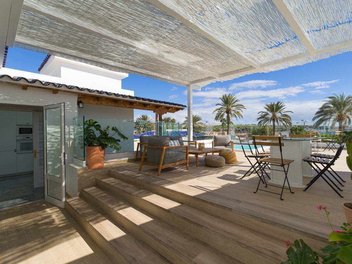 Pasitoblanco Porto Mare 45 Seaview Villa Private Heated Pool Pasito Blanco Bagian luar foto